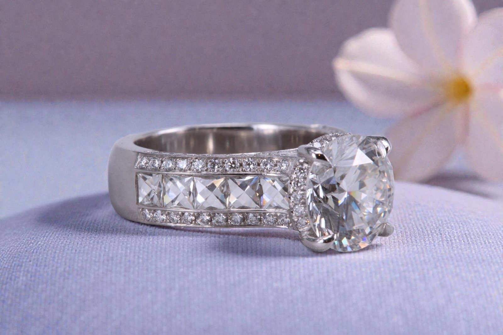 Handcrafted diamond ring for Encinitas brides